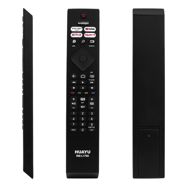 HUAYU KL PHILIPS RM-L1760  AMBILIGHT-NETFLIX-PRIME VIDEO-YOUTUBE-RAKUTEN TV TUŞLU LED TV KUMANDA (40176=16129)