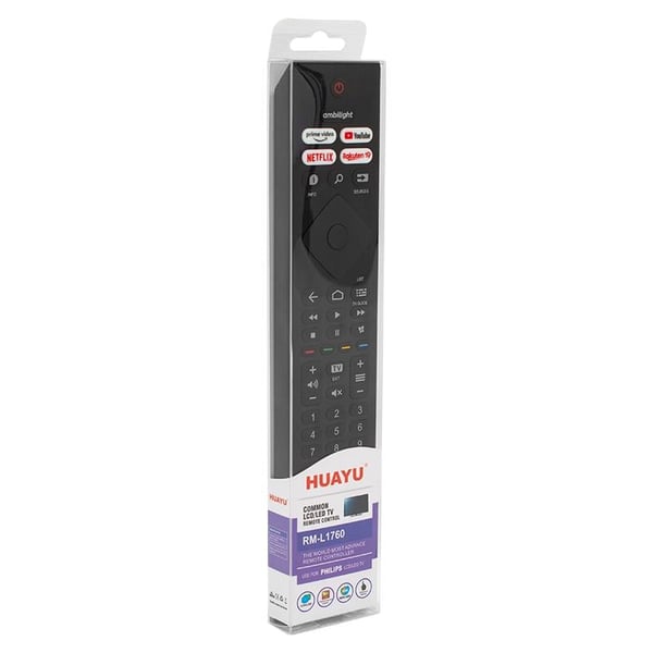 HUAYU KL PHILIPS RM-L1760  AMBILIGHT-NETFLIX-PRIME VIDEO-YOUTUBE-RAKUTEN TV TUŞLU LED TV KUMANDA (40176=16129)