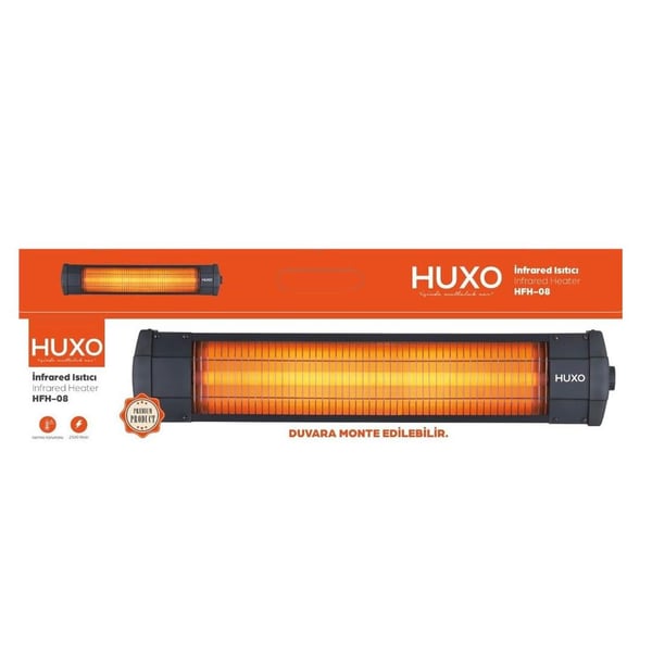 HUXO HFH-08 DUVAR TİPİ 2500 WATT INFRARED ISITICI YATIK SOBA