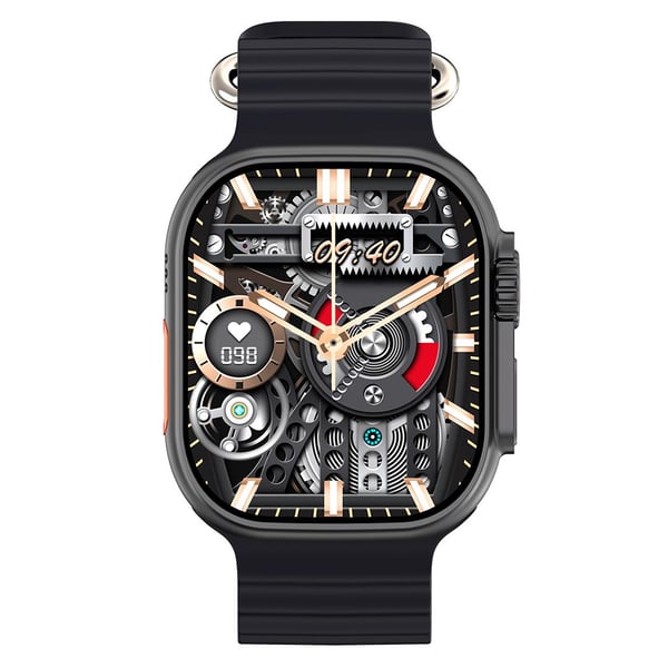 HYTECH W69 WATCH IOS VE ANDROID UYUMLU MACTIVE 2.05 INCH GENİŞ EKRANLI SİYAH AKILLI SAAT