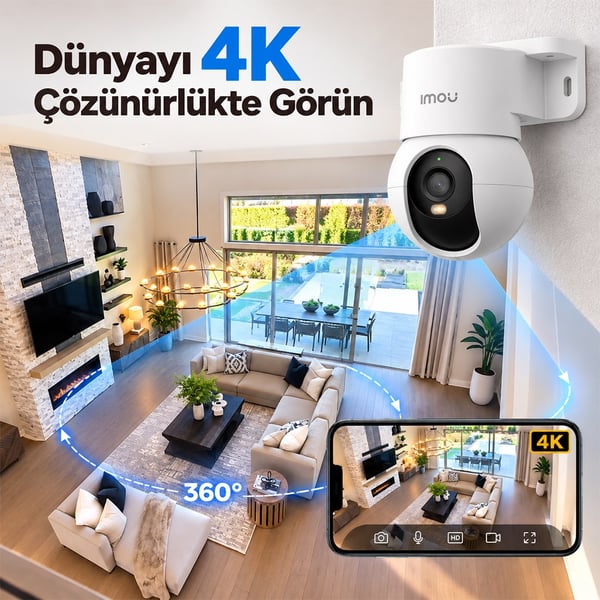 IMOU IPC-PS2MP-8X0 RANGER PS2M POE 2.8 MM LENS İKİ YÖNLÜ SES RENKLİ GECE GÖRÜŞ 4K 8MP BULLET KAMERA