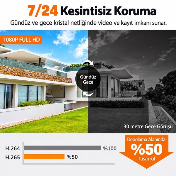 IMOU IPC-PS3DP-3M0 3MP FULL COLOR SESLİ POE BULLET KAMERA
