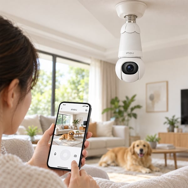 IMOU IPC-S6DP-5M0WEB BULB CAM RENKLİ GECE GÖRÜŞ  İKİ YÖNLÜ KONUŞMA SİREN Wİ-Fİ  5MP E27 AMPUL DUY TİPİ KAMERA