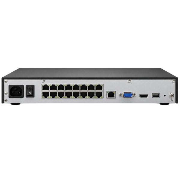 IMOU NVR-N236-16P-8A0E N236-16P 4K HDMI + 1080P VGA · H.265 DAHİLİ MİKROFON & HOPARLÖR 16 POE 36 KANAL NVR KAYTI CİHAZI