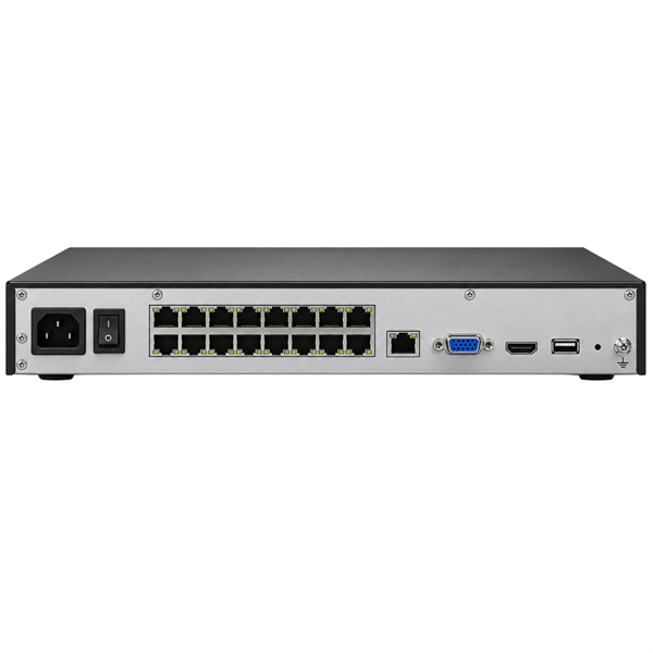 IMOU NVR-N236-16P-8A0E N236-16P 4K HDMI + 1080P VGA · H.265 DAHİLİ MİKROFON & HOPARLÖR 16 POE 36 KANAL NVR KAYTI CİHAZI