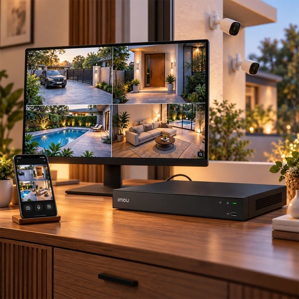 IMOU NVR-N236-8A0E N236 4K HDMI + 1080P VGA · H.265 DAHİLİ MİKROFON & HOPARLÖR  36 KANAL NVR KAYIT CİHAZI