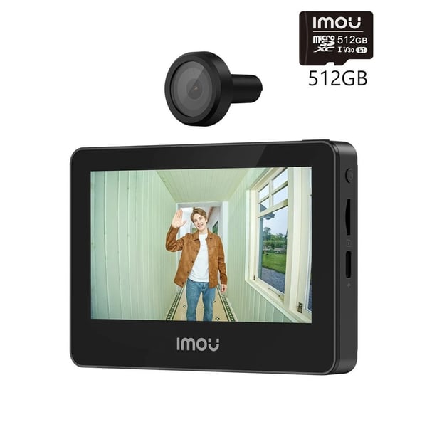 IMOU VD1-5M0S VD1 2.4 & 5 GHZ DUAL BANT Wİ-Fİ İKİ YÖNLÜ KONUŞMA · GECE GÖRÜŞ 5 MP DAHİLİ MONİTÖRLÜ KAPI DÜRBÜNÜ