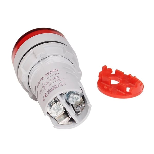 İNTERCOM AD22-22V-DC 22 MM DİJİTAL VOLTMETRE 5-60V DC KIRMIZI