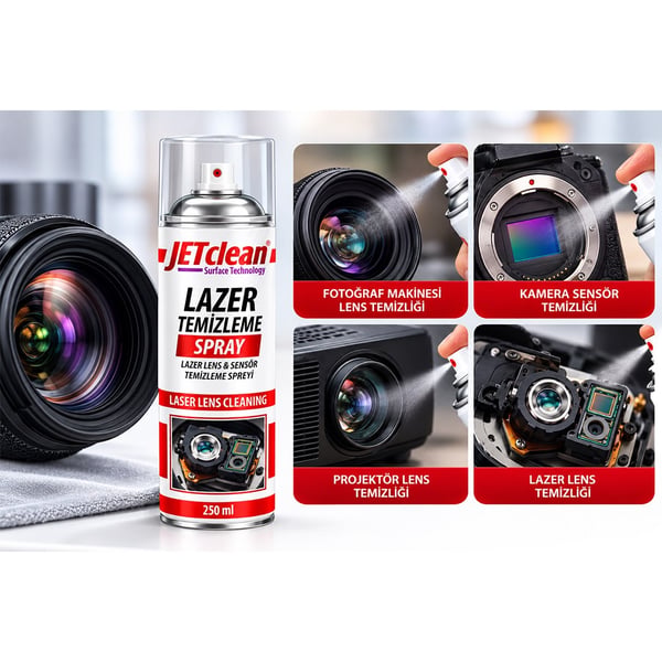 JETCLEAN 500ML LAZER LENS SENSÖR TEMİZLEME SPREYİ Fiyatı - Merter Elektronik