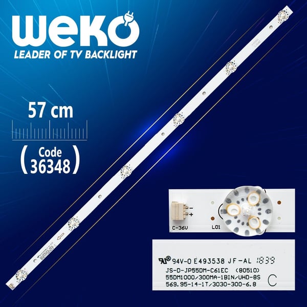 JS-D-JP55DM-C61EC  (80510) 6 LEDLİ 57 CM