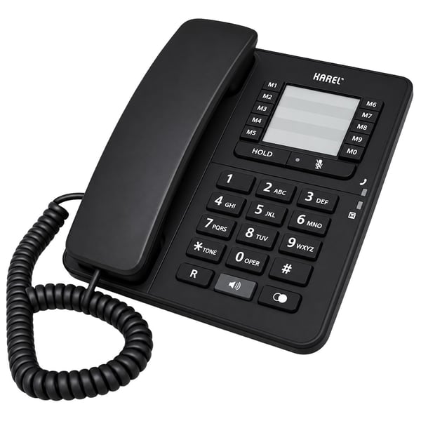 KAREL TM-142 KABLOLU EKRANSIZ SİYAH MASAÜSTÜ TELEFON Fiyatı - Merter Elektronik