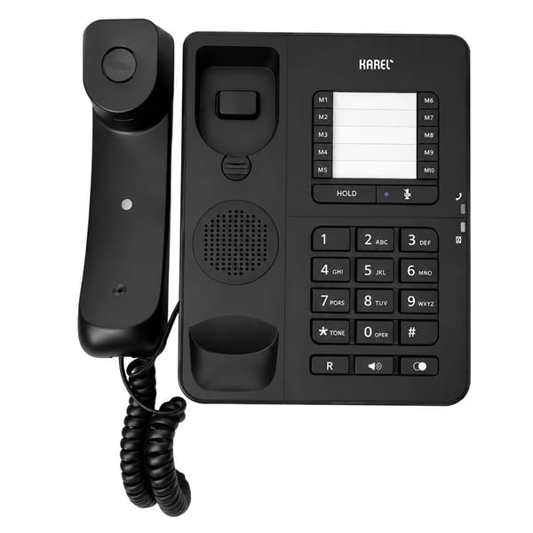 KAREL TM-142 KABLOLU EKRANSIZ SİYAH MASAÜSTÜ TELEFON Fiyatı - Merter Elektronik