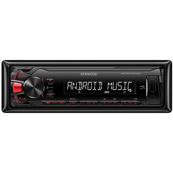 KENWOOD KMM-105 USB/FM/AUX MEKANİKSİZ KUMANDALI OTO TEYP 4X50 WATT