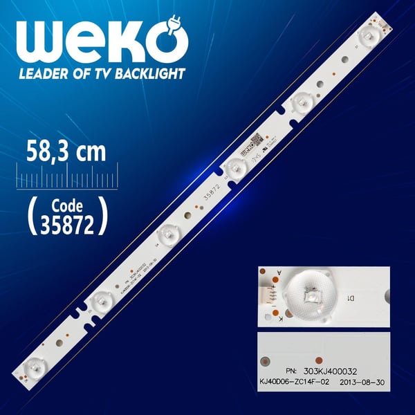 KJ40D06-ZC14F-02 - PN:303KJ400032 - 6 LEDLİ 37 CM - (WK-1334)