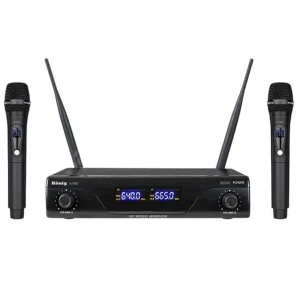 KÖNİG K-700 Y-Y 663-694MHZ 2 YAKA 2 KANAL UHF TELSİZ MİKROFON Fiyatı - Merter Elektronik