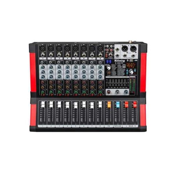 KÖNİG K-810FX USB-SD-BLUETOOTH DESTEKLİ 8 KANAL DIAMOND SERİSİ DECK MIXER
