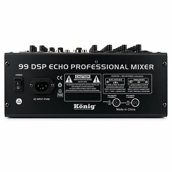 KÖNİG KX-4 4 KANAL 2 AUX GİRİŞ USB - MP3 - BT DESTEKLİ 9 DSP 2X7 BAND EQ DEC MİXER Fiyatı - Merter Elektronik