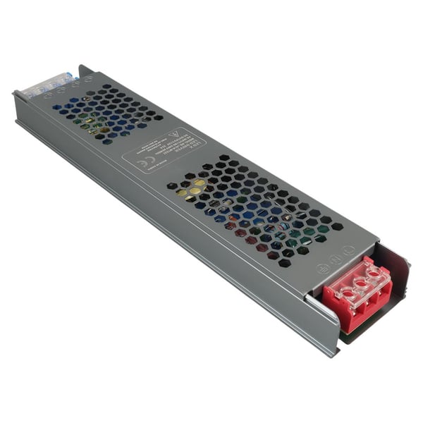 LEDX 12 VOLT 33 AMPER 238X50X23 MM ULTRA SLIM METAL KASA ADAPTÖR