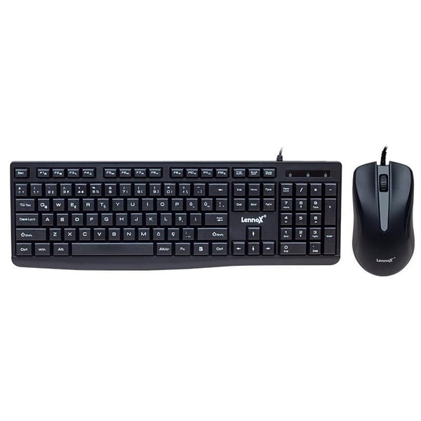 LENNOX LX-813S KABLOLU KLAVYE+MOUSE SET