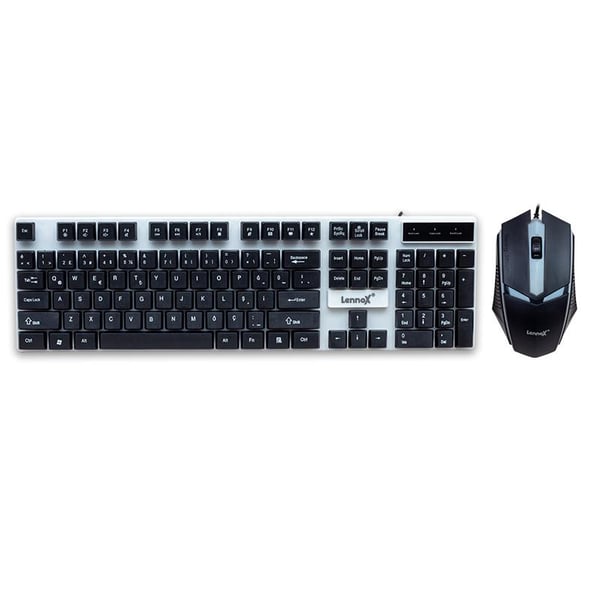 LENNOX LX-815 KABLOLU GAMİNG OYUNCU KLAVYE+MOUSE SET