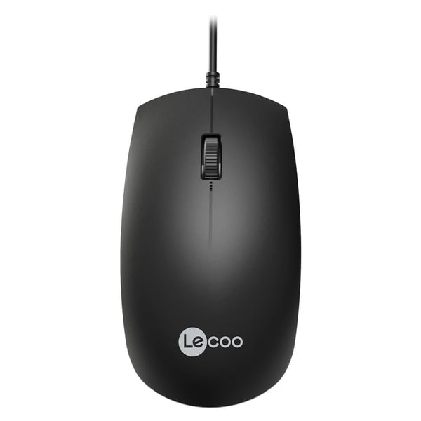 LECOO MS100 USB KABLOLU 1000DPI 3 TUŞLU SİYAH OPTİK MOUSE