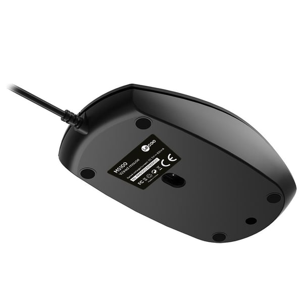 LECOO MS100 USB KABLOLU 1000DPI 3 TUŞLU SİYAH OPTİK MOUSE
