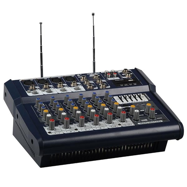 LENTUS LNT-800M 2X400W USB-BT ÇİFT EL KABLOSUZ MİKROFONLU POWER MIXER