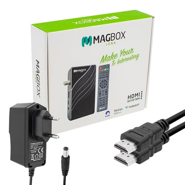 MAGBOX LUNA TKGSLİ DISPLAY GÖZLÜ FULL HD YOUTUBE USB MINI HD UYDU ALICISI (KUMANDA 8525)(WIFI 17287)