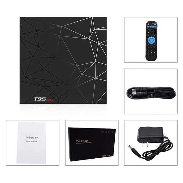 MAGBOX T95 MAX 4 GB DDR3 RAM 32 GB HAFIZA DAHİLİ WİFİ NETFLIX 6K ANDROID TV BOX
