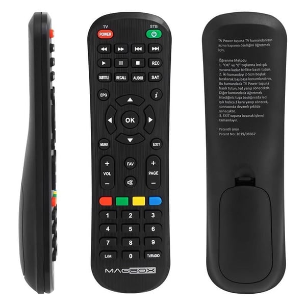 Magbox Vip - Dragon - Luna / Sunny 14850 / Akiwa HD / Hometech HT-1010 / Digiline X100 / Astracom Saturn HD / Rowell Mini HD Uyumlu Uydu Alıcı Kumandası Fiyatı - Merter Elektronik
