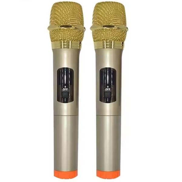 MAGICVOICE 2 EL KABLOSUZ UHF DISPLAYLI MİKROFON (ALTIN RENK)(SADIK ABİ LEISOUND)