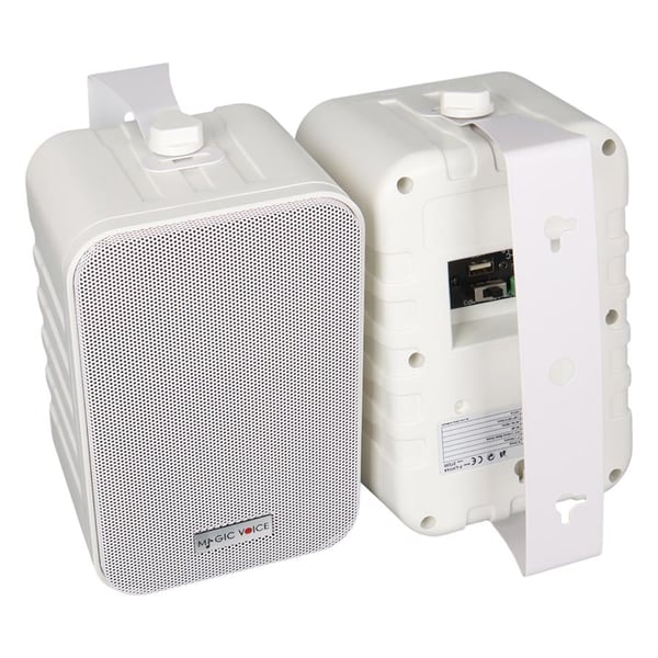 MAGICVOICE F-LHY4A 10 CM 4 10 WATT BEYAZ ÇİFTLİ USBLİ TRAFOLU SÜTUN HOPARLÖR Fiyatı - Merter Elektronik