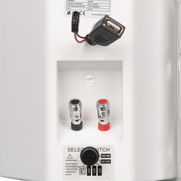 MAGICVOICE F-LHY4S 10 CM 4 10 WATT BEYAZ TEKLİ USBLİ TRAFOLU SÜTUN HOPARLÖR Fiyatı - Merter Elektronik