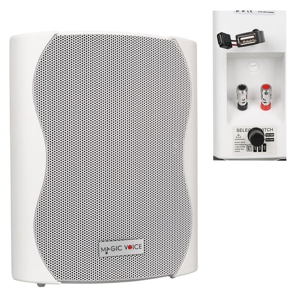 MAGICVOICE F-LHY4S 10 CM 4 10 WATT BEYAZ TEKLİ USBLİ TRAFOLU SÜTUN HOPARLÖR Fiyatı - Merter Elektronik