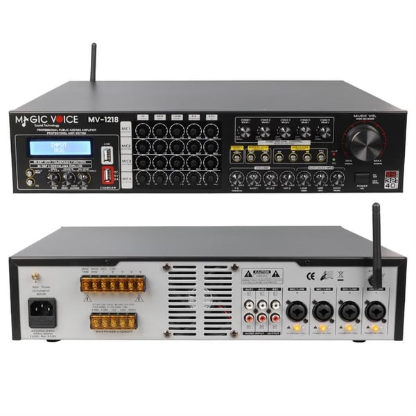 Magicvoice Mv-1218 6 Kanal 80W Rms Trafolu Anfi Fiyatı - Merter Elektronik