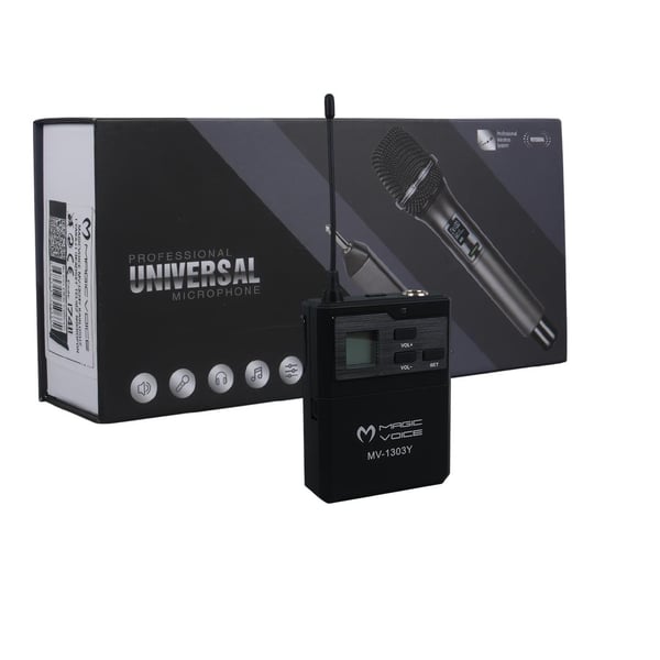 Magicvoice MV-1303Y Kablosuz 1 Yaka+1 Headset Telsiz Mikrofon Fiyatı - Merter Elektronik