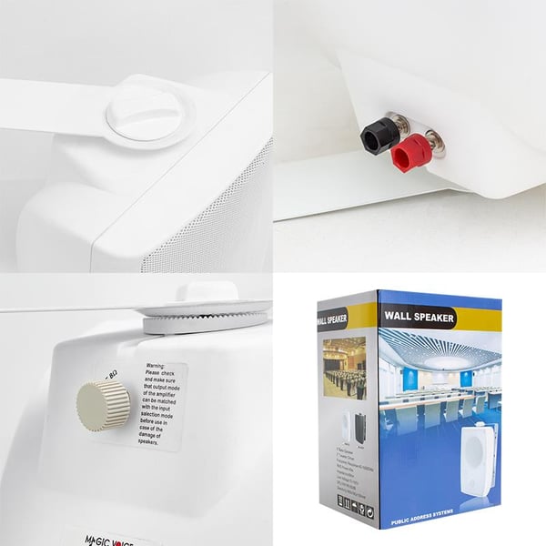 MAGICVOICE MV-14590 16 CM 8 OHM 100 VOLT - 40 WATT 6  KOMÜTATÖRLÜ TRAFOLU SÜTUN HOPARLÖR TRAFOLU