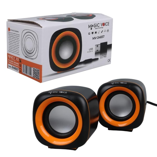 Magicvoice MV-24837 USB Mini Hoparlör (2X3Watt) Fiyatı - Merter Elektronik