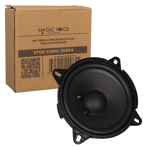 MAGICVOICE MV-38854 4 OHM 80 WATT 10 CM TEKLİ OTO HOPARLÖR Fiyatı - Merter Elektronik