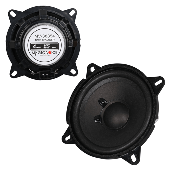 MAGICVOICE MV-38854 4 OHM 80 WATT 10 CM TEKLİ OTO HOPARLÖR Fiyatı - Merter Elektronik