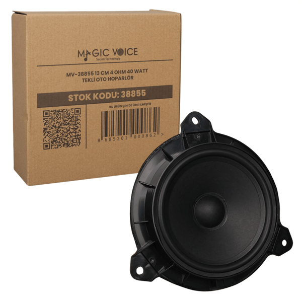 MAGICVOICE MV-38855 13 CM 4 OHM 40 WATT TOYOTA ARAÇLAR İÇİN TEKLİ OTO HOPARLÖR Fiyatı - Merter Elektronik