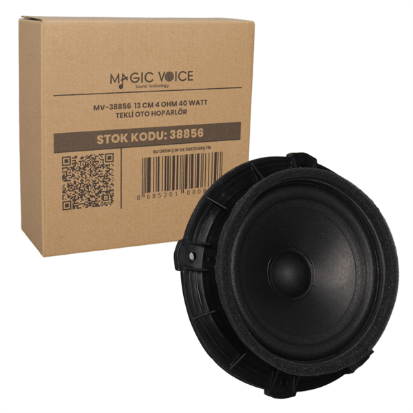 MAGICVOICE MV-38856  13 CM 4 OHM 40 WATT BMW ARAÇLAR İÇİN TEKLİ OTO HOPARLÖR Fiyatı - Merter Elektronik