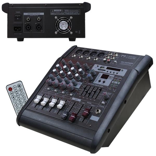 MAGICVOICE MV-4CP200 4 KANAL 200 WATT BLUETOOTH/UK/POWER MIXER