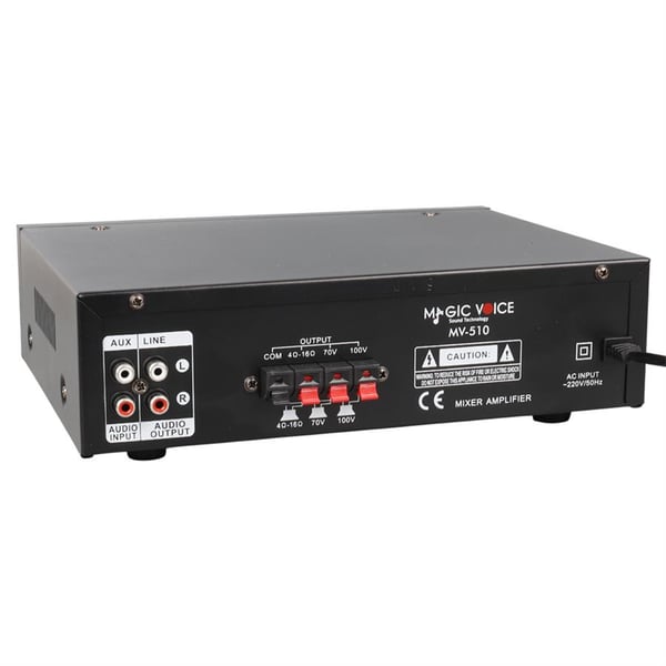 Magicvoice MV-510 50 Watt Usb-Sd-Bluetooth Girişli Hat Trafolu Anfi Fiyatı - Merter Elektronik