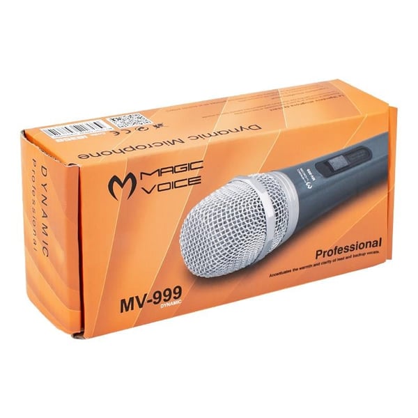 MAGICVOICE MV-999 DİNAMİK 3 METRE KABLOLU EL MİKROFONU (18358=15417)