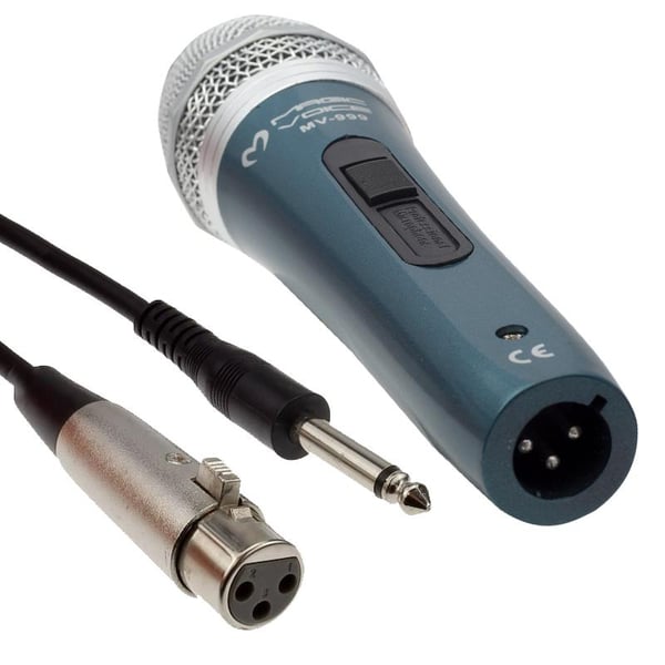 MAGICVOICE MV-999 DİNAMİK 3 METRE KABLOLU EL MİKROFONU (18358=15417)