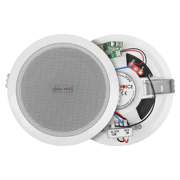 MAGICVOICE TPI-350 13,5 CM 5,25 6 WATT BEYAZ TEKLİ USBLİ TRAFOLU ALÇIPAN HOPARLÖR Fiyatı - Merter Elektronik
