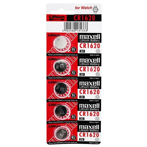 MAXELL CR1620 3 VOLT 5'Lİ KARTON LİTYUM DÜĞME PİL Fiyatı - Merter Elektronik