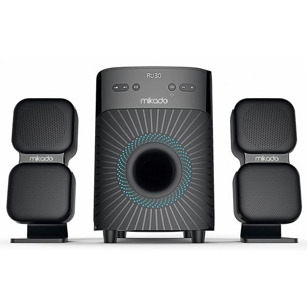 Mikado MD-360BT 2+1 38W BT/AUX/USB/FM/LED Ekran Multimedia Speaker Ev Sinema Sistemi Fiyatı - Merter Elektronik