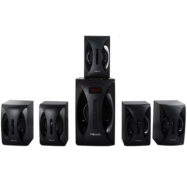 MIKADO MD-512 5+1 USB-SD GİRİŞ FM RADYOLU SİYAH SES SİSTEMİ SPEAKER - HOPARLÖR